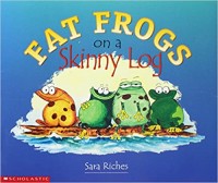 Fat frogs on a skinny log