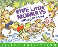 Five little monkeys sitting in a tree