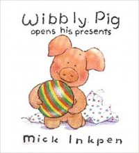 Wibbly Pig opens his presents