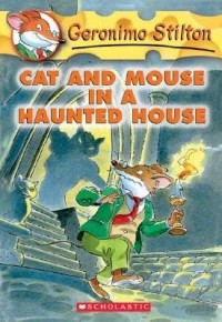 Geronimo Stilton cat and mouse in a haunted house