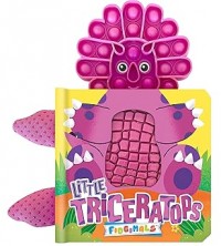 Fidgimals Little Triceratops Dinosaur Baby Book